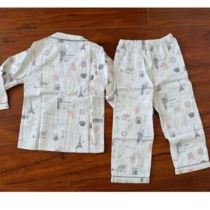 Charming White and Pink Kids Pajama Set